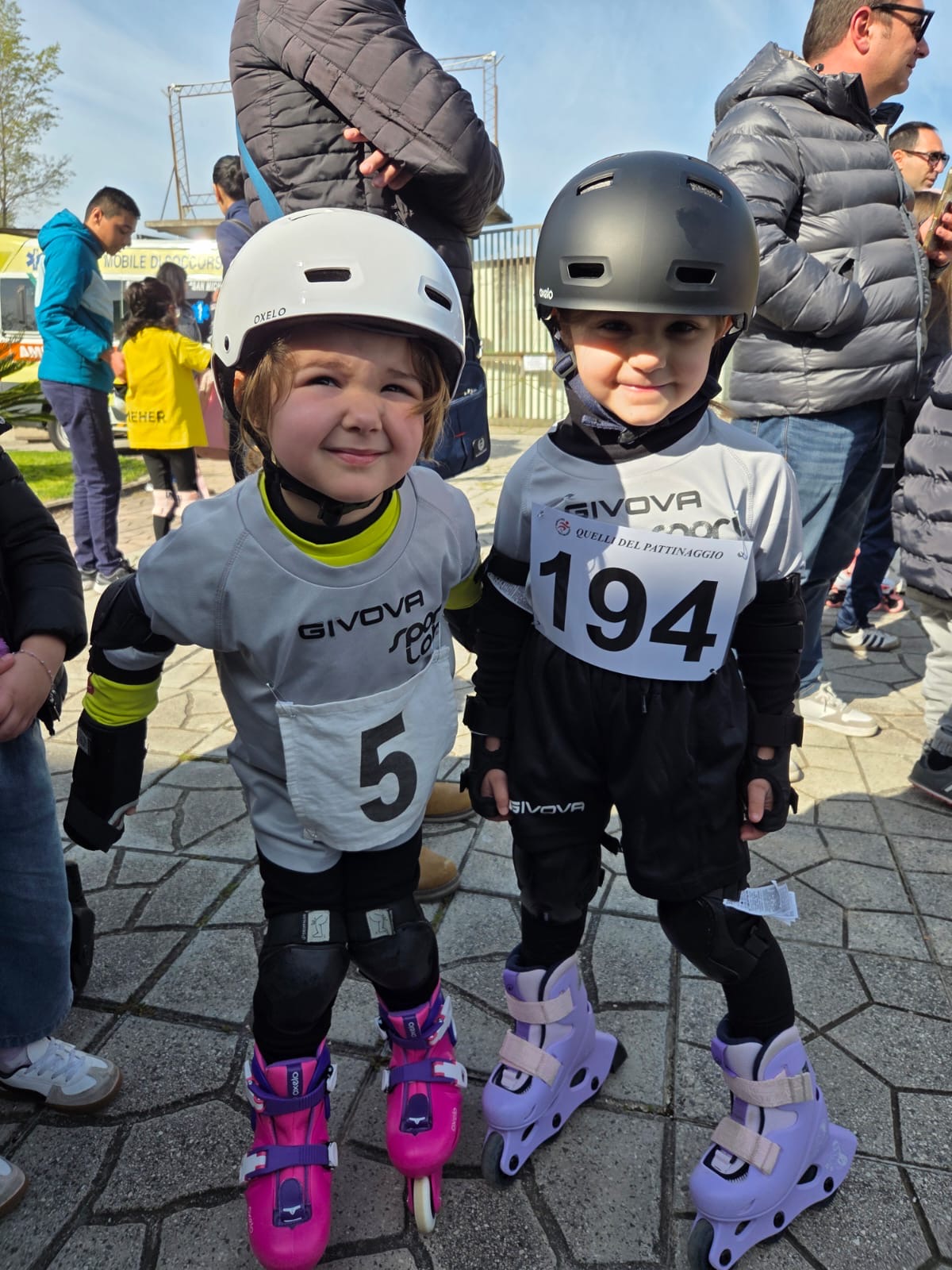 Bambine nel pre gara