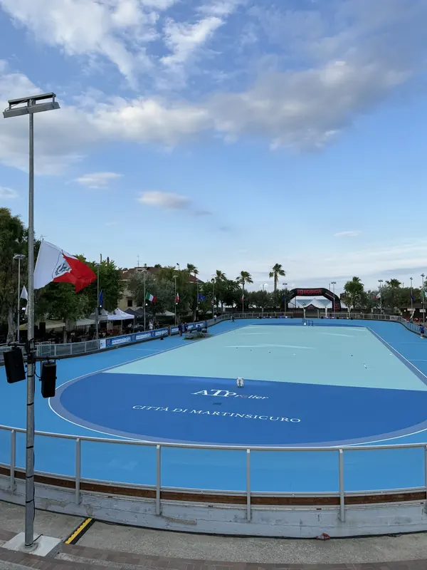 La pista di Lungomare Europa a Martinsicuro, sede dei Giochi Nazionali Bruno Tiezzi 2026